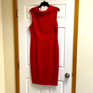 Connected Wide Collar dress. Sz:14 Red Brand New. Never worn.
